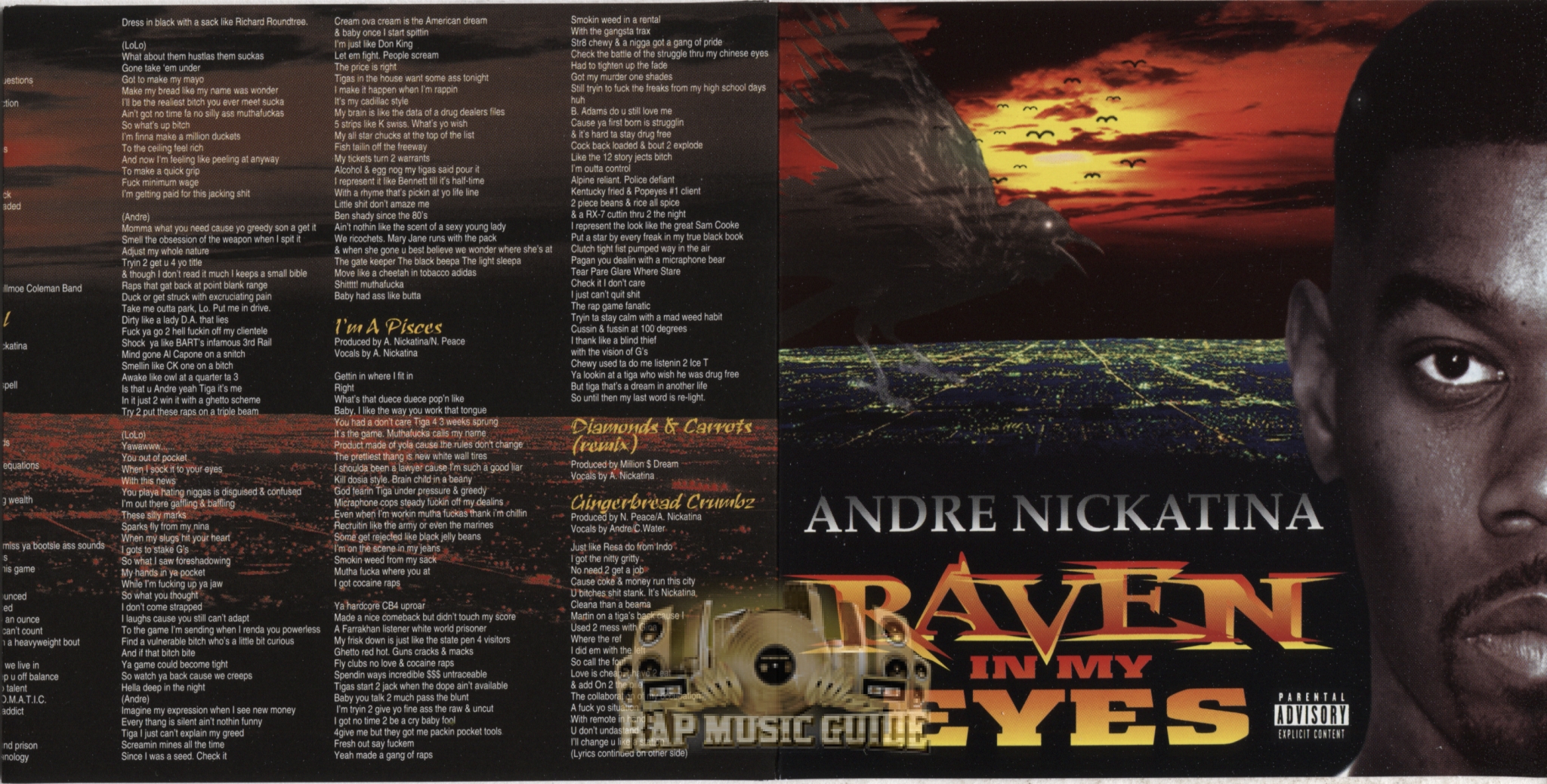 洋楽 ANDRE NICKATINA/RAVEN IN MY EYES/G-RAP Andre nickatina-Raven in my eyes - YouTube